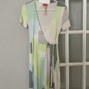 Cute springtime wrap dress by Dressed